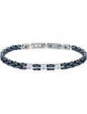 Bracciale Morellato - Diamonds - Acciaio - Maglie Blu-Cristalli-SAUK04