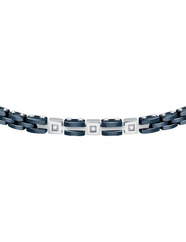 Bracciale Morellato - Diamonds - Acciaio - Maglie Blu-Cristalli-SAUK04 2