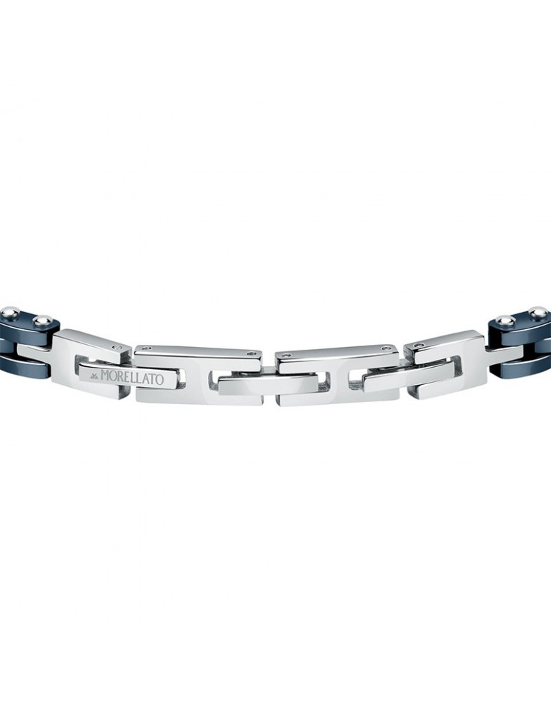 Bracciale Morellato - Diamonds - Acciaio - Maglie Blu-Cristalli-SAUK04
