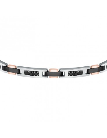 Morellato Bracelet - Urban - Steel - Rose Gold - Black Crystals - SABH22 2