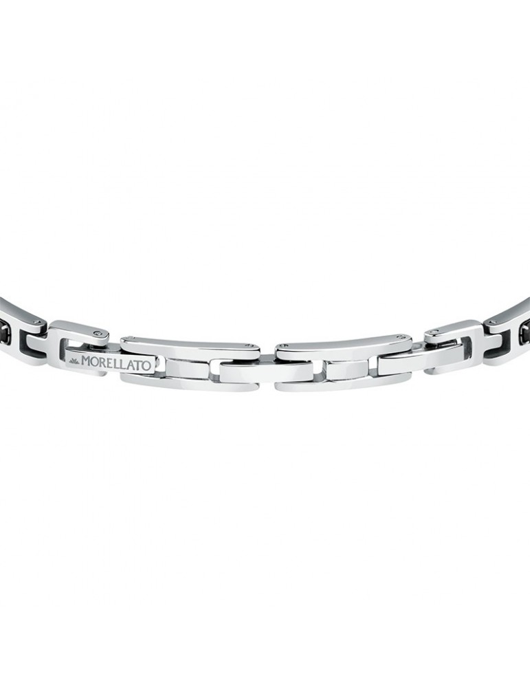Bracciale Morellato - Urban - Acciaio -Rose Gold-Cristalli Neri-SABH22