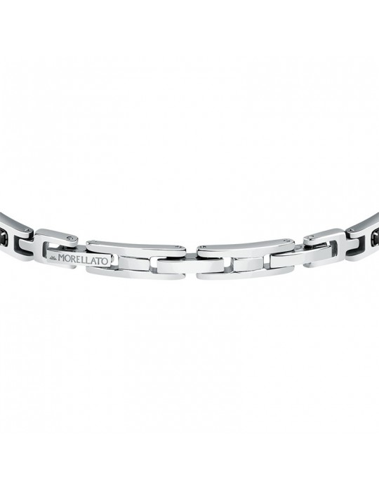 Bracciale Morellato - Urban - Acciaio -Rose Gold-Cristalli Neri-SABH22