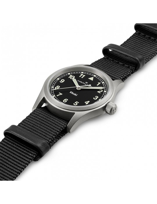 Orologio Hamilton - Khaki Field Quarzo 33mm Nero - Cinturino NATO - H69301430