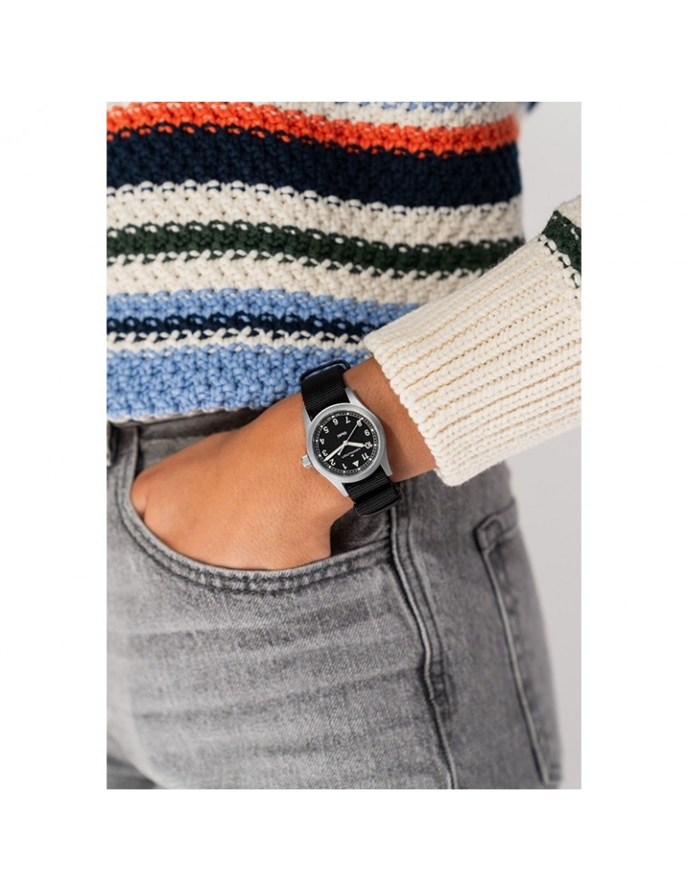 Hamilton KHAKI ブラック 33mm Hamilton Khaki Field Quartz Watch Black Dial, 33mm