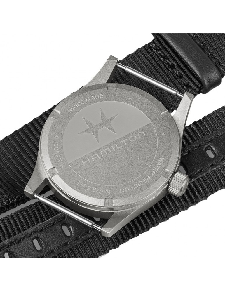 Hamilton Watch - Khaki Field Quartz 33mm Green White - NATO Strap - 0