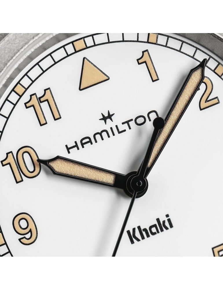 Hamilton Watch - Khaki Field Quartz 33mm Green White - NATO Strap - 0