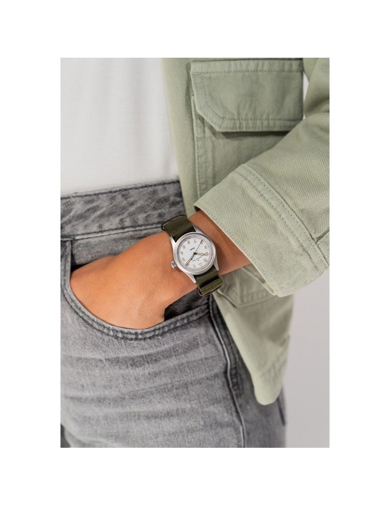Hamilton Watch - Khaki Field Quartz 33mm Green White - NATO Strap - 0