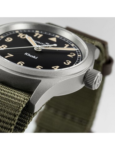 Hamilton Watch - Khaki Field Quartz 33mm Black Green - NATO Strap - 0 2