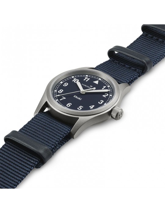 Hamilton Watch - Khaki Field Quartz 33mm Blue - NATO Strap - 0
