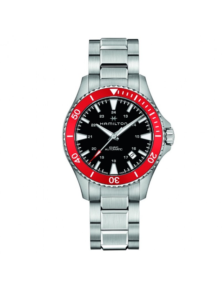 Orologio Hamilton - Khaki Navy Scuba Automatico 40mm Nero Rosso - H82405130