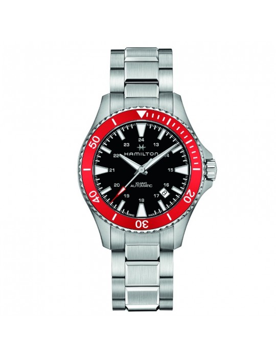 Orologio Hamilton - Khaki Navy Scuba Automatico 40mm Nero Rosso - H82405130