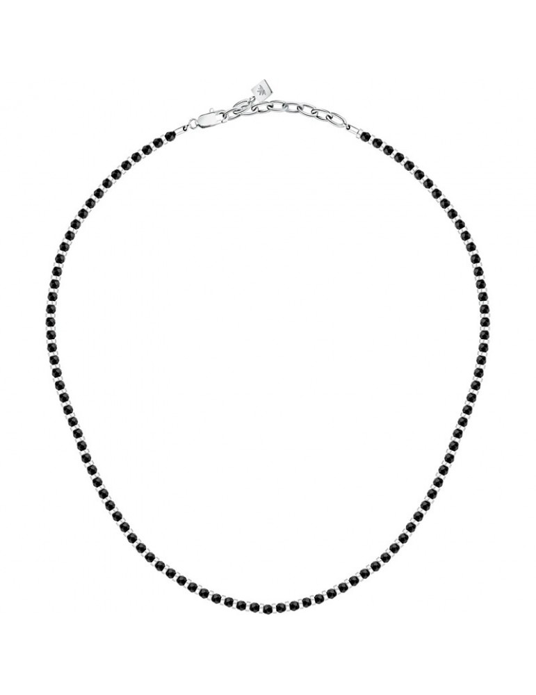 Collana Morellato - Pietre - Acciaio - Agata Nera - S1728