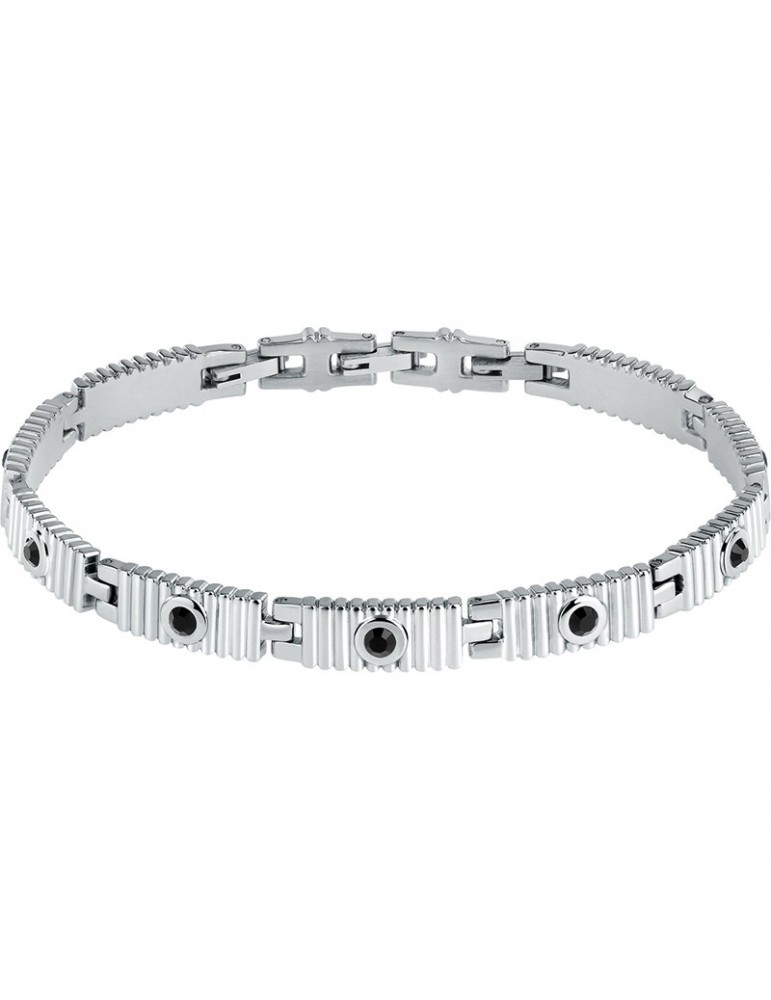 Bracciale Morellato - Urban - Acciaio - Cristalli Neri - SABH31