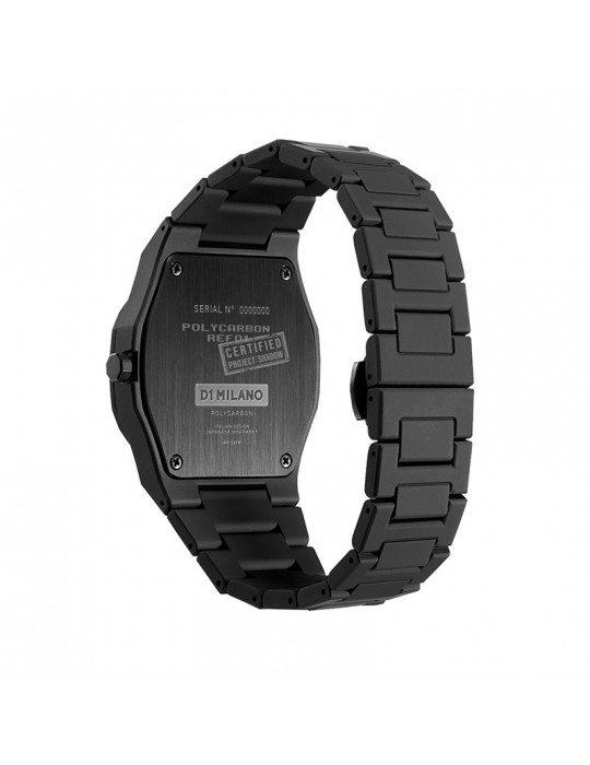 Orologio D1 Milano - Polycarbon - Shadow - 40,5 mm - Nero - PCBJ10