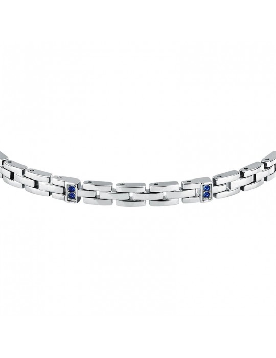 Bracciale Morellato - Motown - Acciaio - Cristalli Blu - SABH51