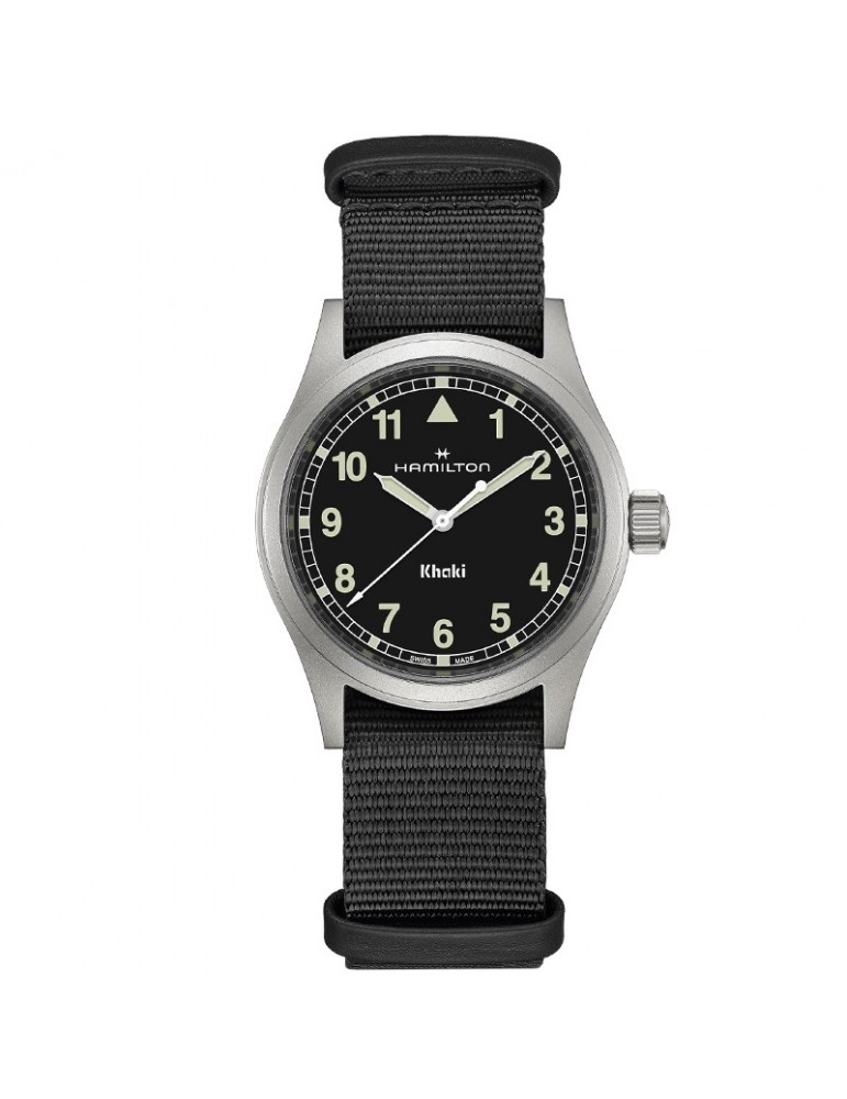 Hamilton Watch - Khaki Field Quartz 38mm Black - NATO Strap - 0
