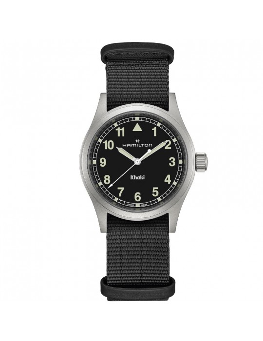 Hamilton Watch - Khaki Field Quartz 38mm Black - NATO Strap - 0
