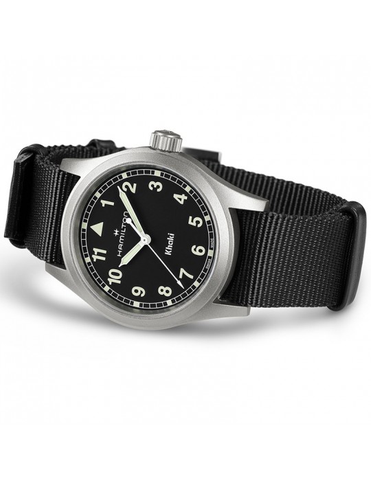 Hamilton Watch - Khaki Field Quartz 38mm Black - NATO Strap - 0