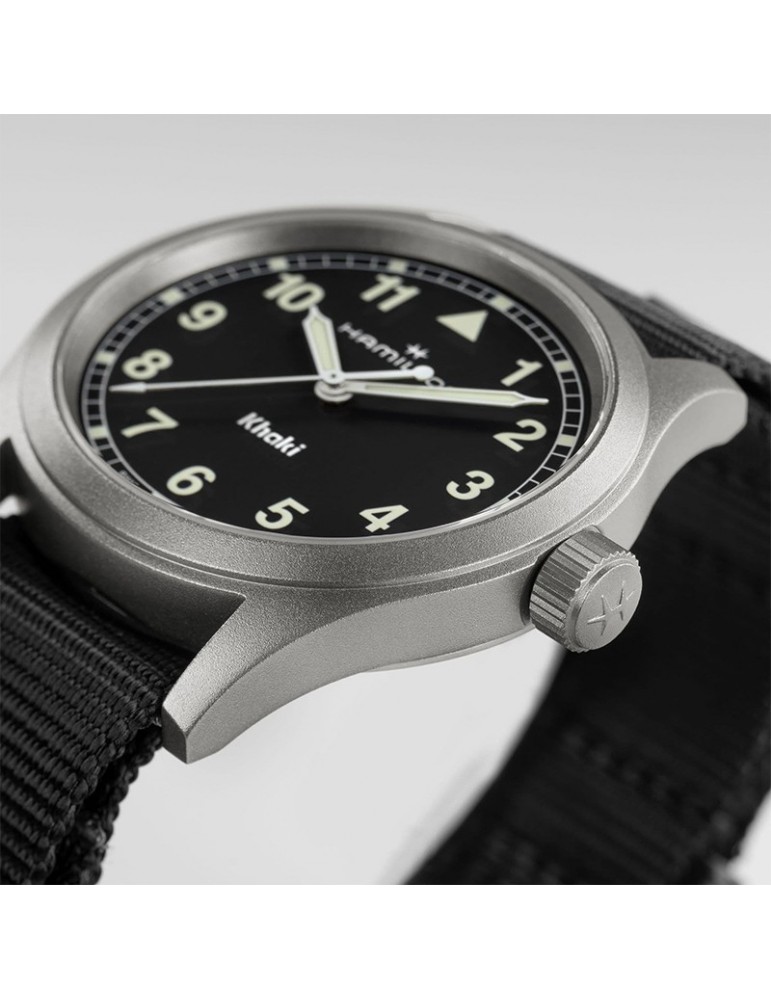 Hamilton Watch - Khaki Field Quartz 38mm Black - NATO Strap - 0