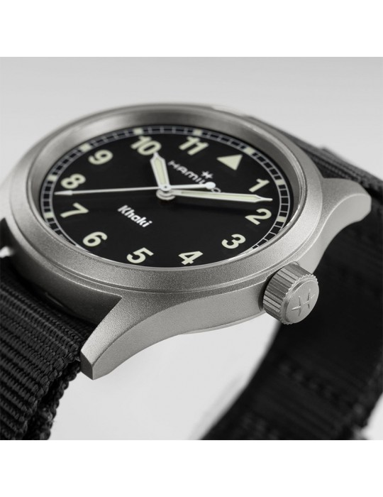 Hamilton Watch - Khaki Field Quartz 38mm Black - NATO Strap - 0
