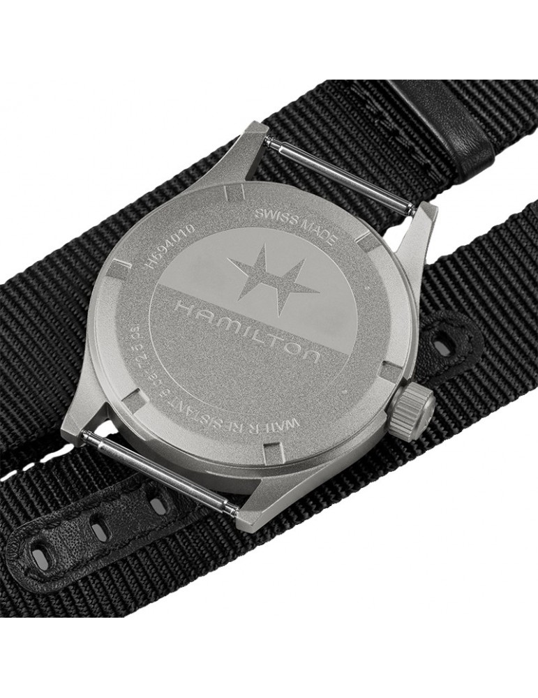 Hamilton Watch - Khaki Field Quartz 38mm Black - NATO Strap - 0