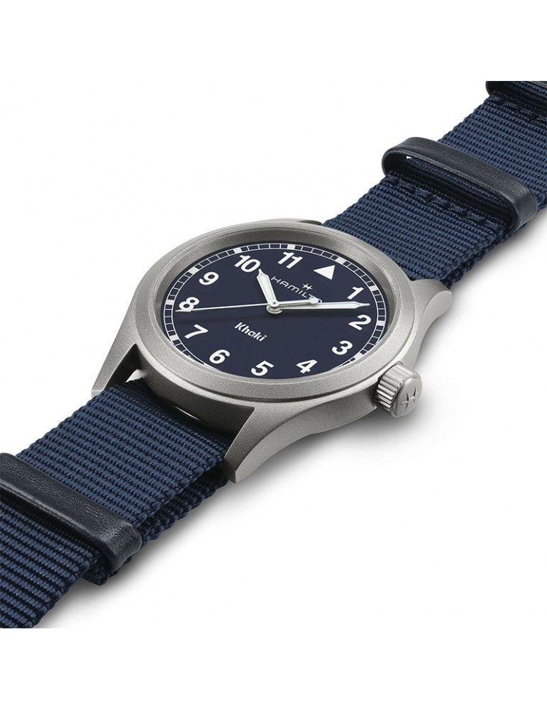 Hamilton Watch - Khaki Field Quartz 38mm Blue - NATO Strap - 0