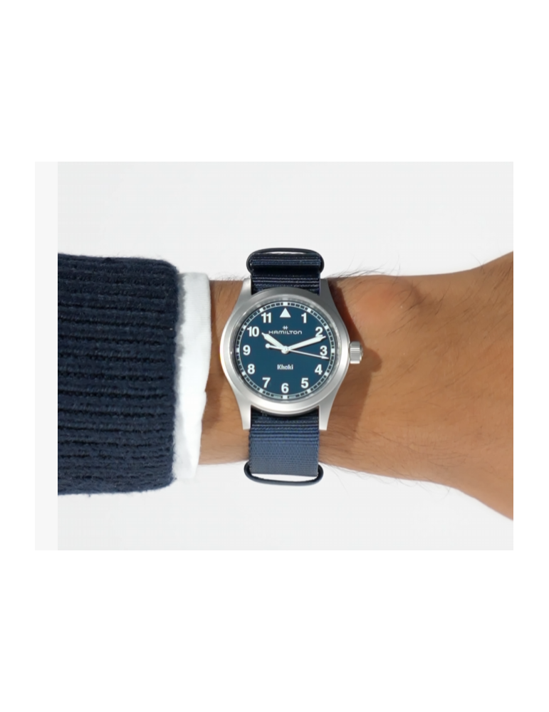 Hamilton Watch - Khaki Field Quartz 38mm Blue - NATO Strap - 0