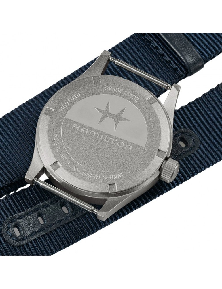 Hamilton Watch - Khaki Field Quartz 38mm Blue - NATO Strap - 0