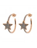 Rue Des Mille  Women's Circle Earrings with Stars - 0