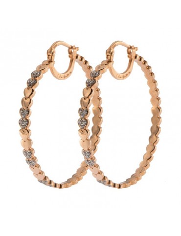 Orecchini Rue Des Mille - Stardust Planet - Cerchio-Cuori-ORZ006D4CUO