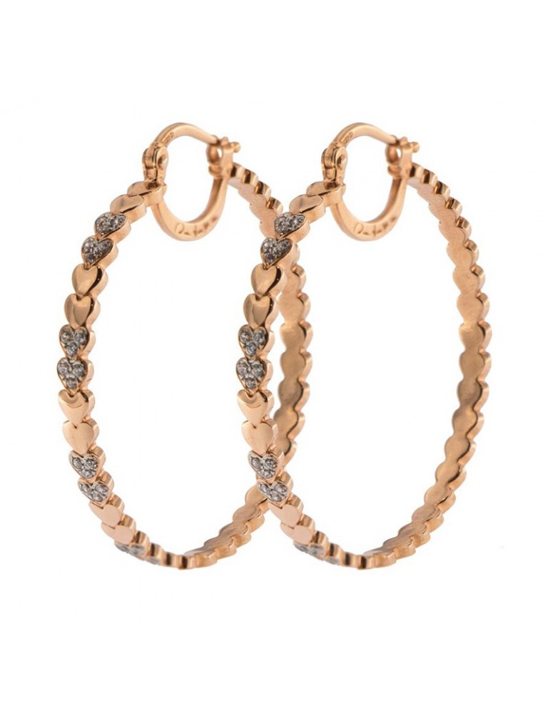 Rue Des Mille Pair Earrings with Alternate Hearts for Woman - 0