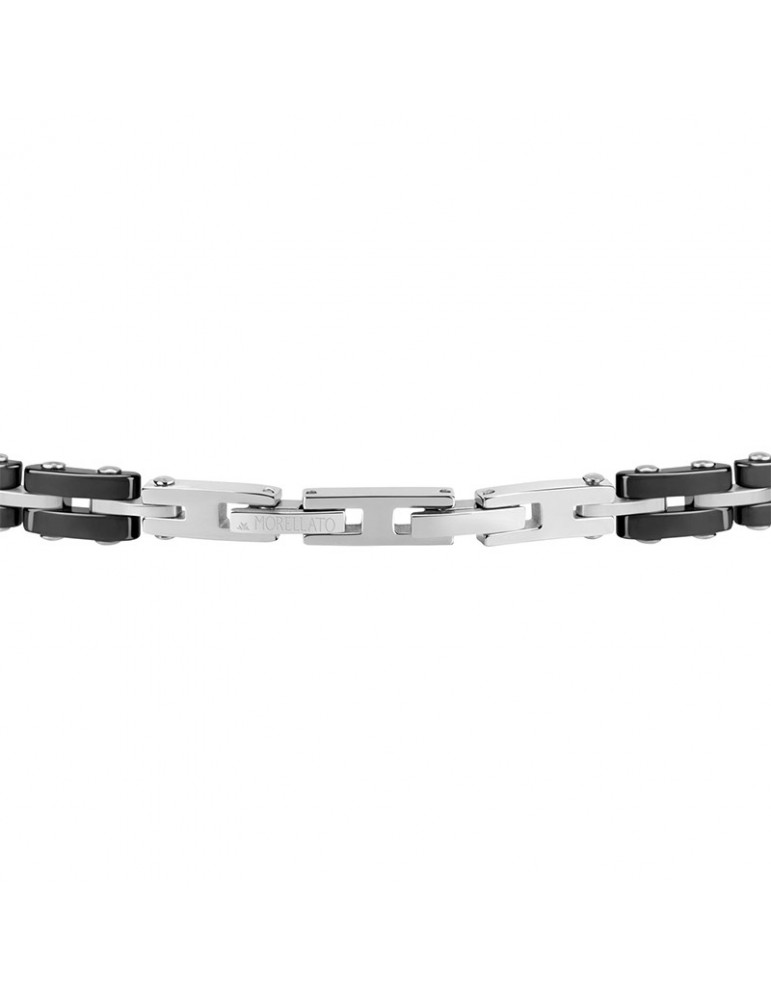 Morellato Bracelet - Ceramic - Black Links - Central Anchor - SACU10
