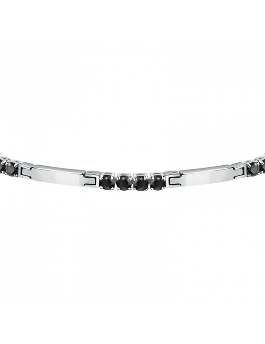 Morellato Bracelet - Tennis - Steel - Nr.4 Black Crystals - SAEV46
