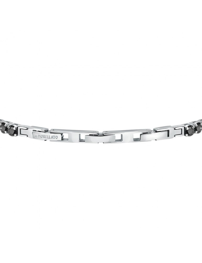 Bracciale Morellato - Tennis - Acciaio - Nr.4 Cristalli Neri - SAEV46