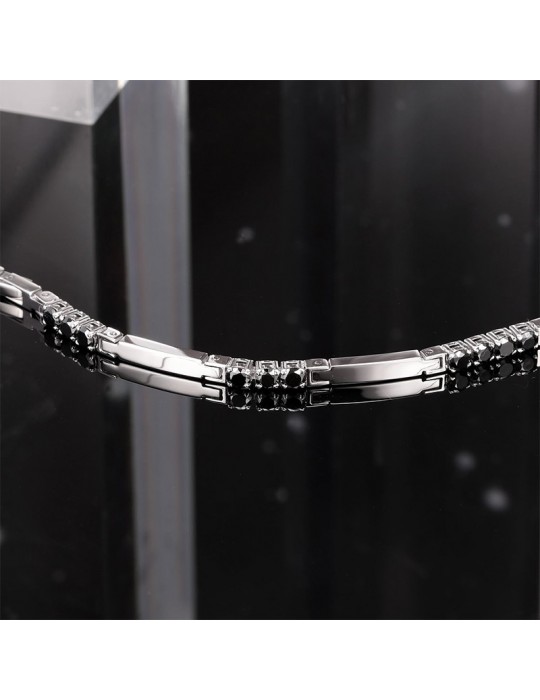 Morellato Bracelet - Tennis - Steel - Nr.4 Black Crystals - SAEV46