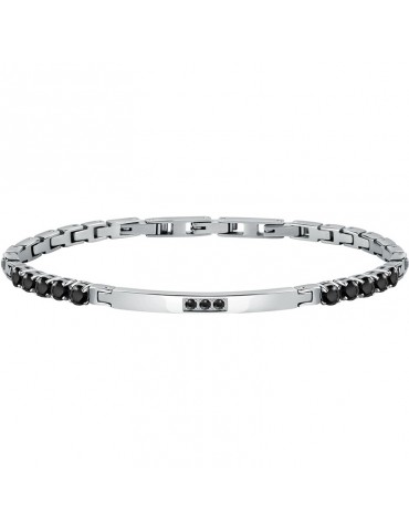 Bracciale Morellato - Tennis - Acciaio - Cristalli Neri - SAEV47