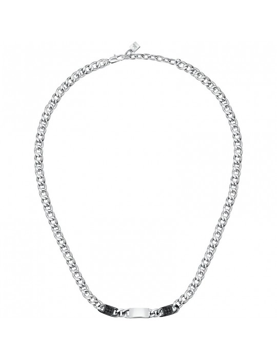 Collana Morellato - Catene - Acciaio - Cristalli Neri - SATX01