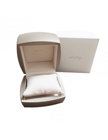 Antorà Bracelet - Memento Tubogas in 18K Yellow Gold with Double Head and Natural Diamonds 0.20 ct - 0 2