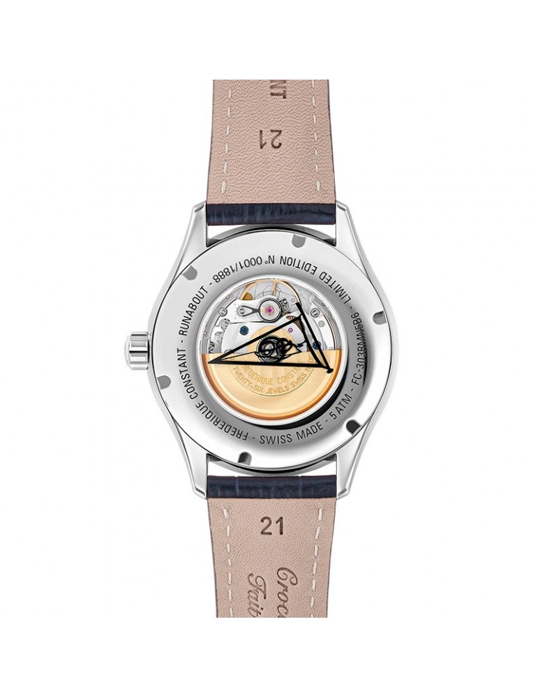 Orologio Frederique Constant - Classics Runabout Automatic 42mm Blu Elettrico - Edizione Limitata - FC-303RMLN5B6