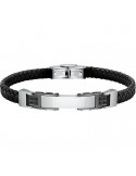 Morellato Bracelet - Moody - Black Leather - Crystals - SQH31