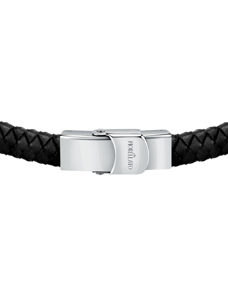 Morellato Bracelet - Moody - Black Leather - Crystals - SQH31