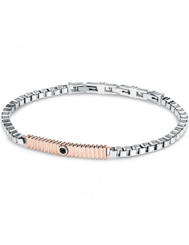 Bracciale Morellato - Urban - Targa Rose Gold - Cristallo Nero -SABH32 2