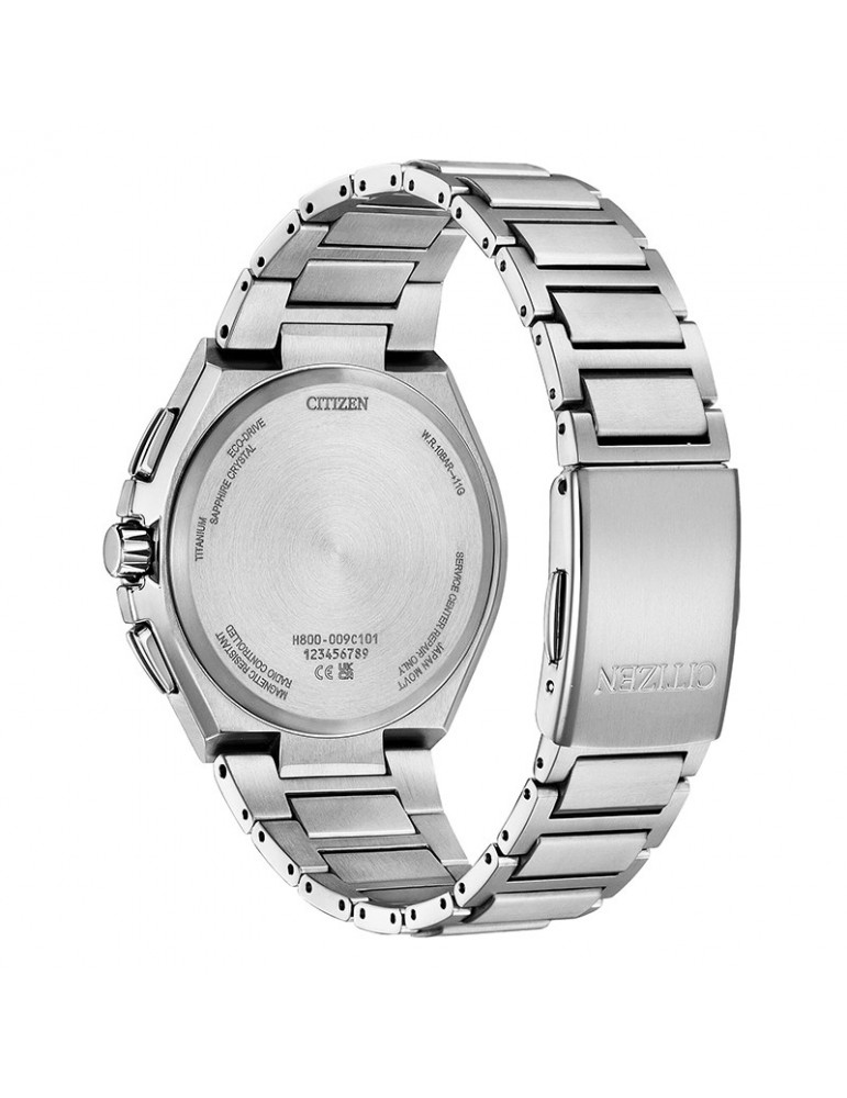 Orologio Citizen Uomo - Radiocontrollato Cronografo Eco-Drive 43mm Bianco - AT8238-84A