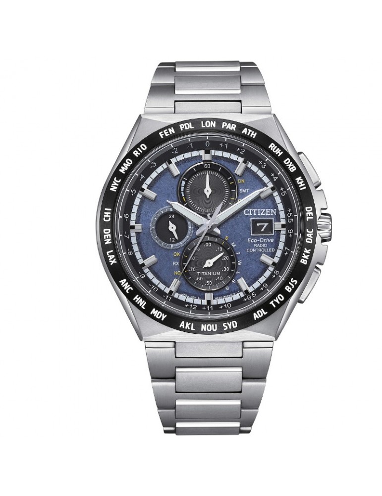 Citizen Men's Watch - Radio Controlled Chronograph Eco-Drive 43mm Blue Black - 0