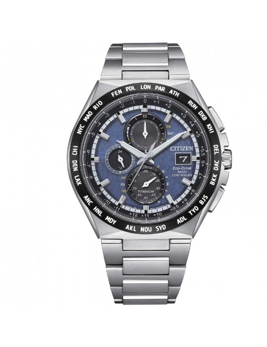 Citizen Men's Watch - Radio Controlled Chronograph Eco-Drive 43mm Blue Black - 0