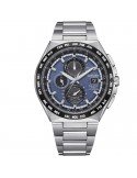 Orologio Citizen Uomo - Radiocontrollato Cronografo Eco-Drive 43mm Blu Nero - AT8238-84L