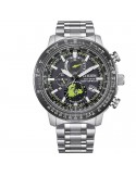Orologio Citizen Uomo - Radiocontrollato Eco-Drive Promaster Geo Trekker 46mm Nero Verde - BY3006-53E