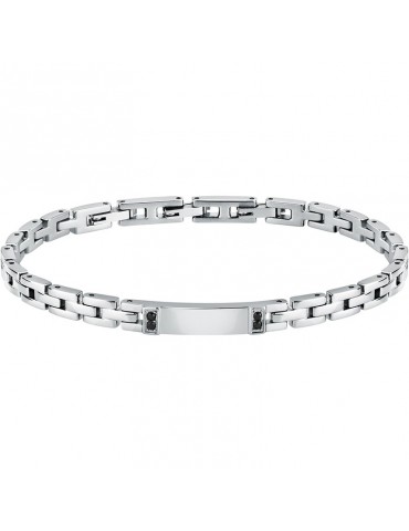 Bracciale Morellato - Motown - Acciaio - Cristalli Neri - SABH52