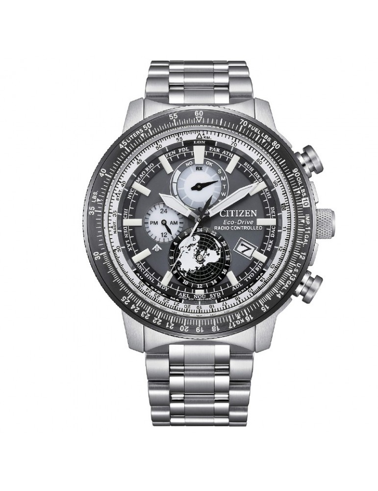 Citizen Men's Watch - Radio Controlled Eco-Drive Promaster Geo Trekker 46mm Grey Black - 0