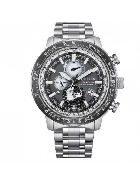 Orologio Citizen Uomo - Radiocontrollato Eco-Drive Promaster Geo Trekker 46mm Grigio Nero - BY3006-53H